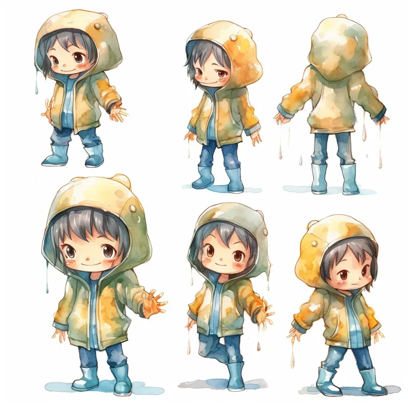 Characters In Multiple Poses