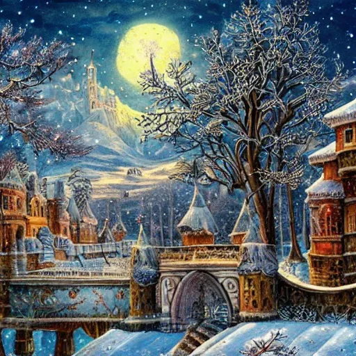 Castles In The Winter Landscapes