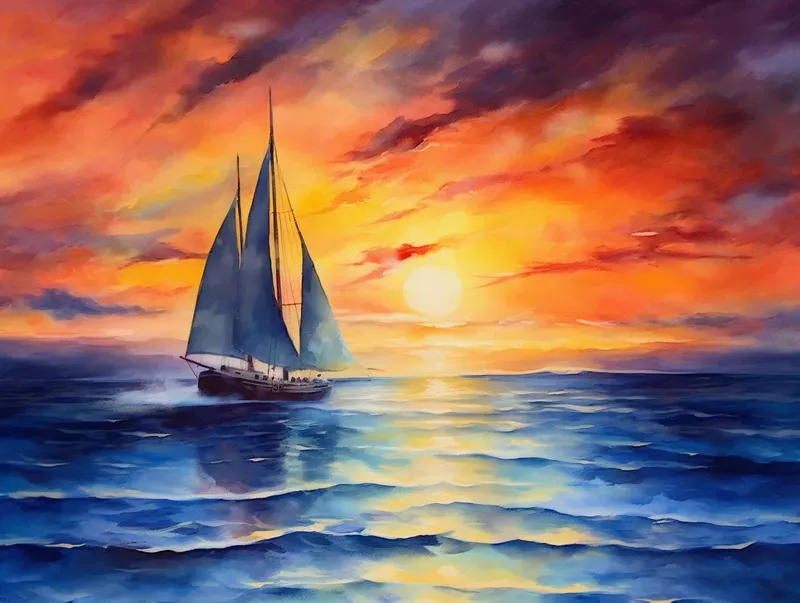Watercolor Wonders Nature Scenes