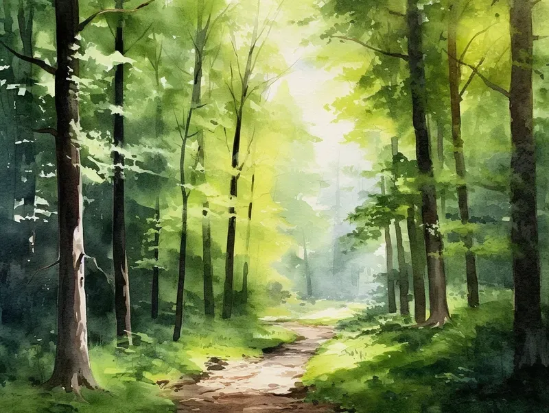 Watercolor Wonders Nature Scenes