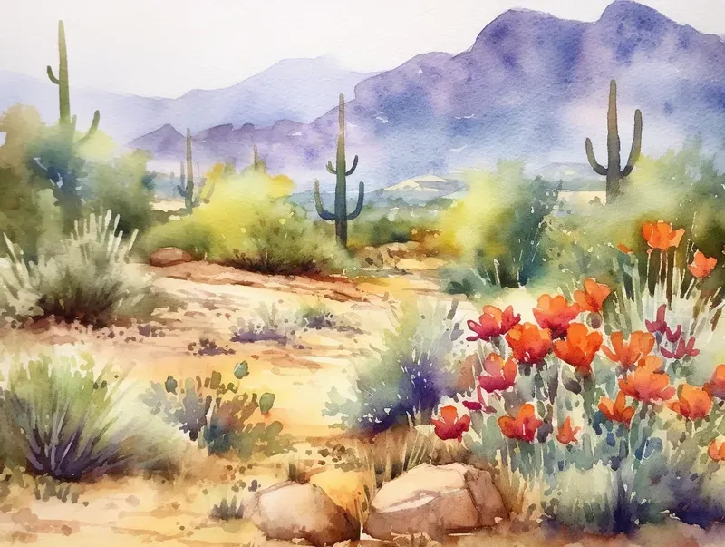 Watercolor Wonders Nature Scenes
