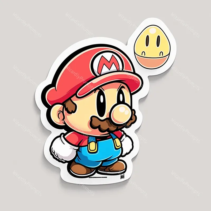 Cute 2D Anime Style Stickers