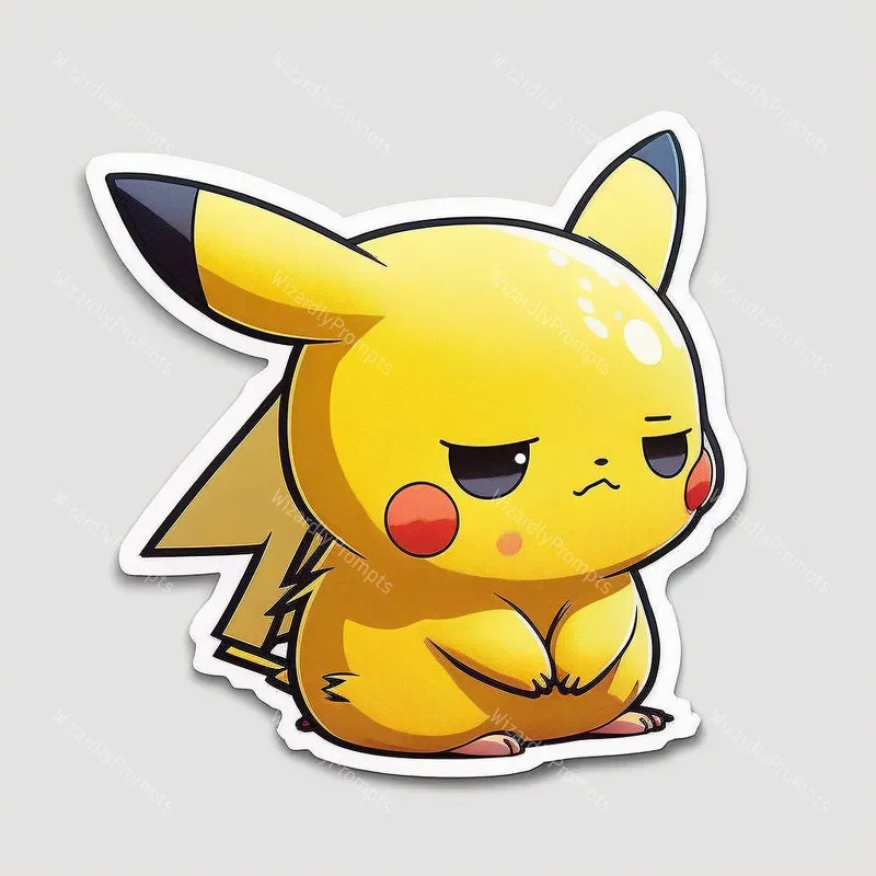 Cute 2D Anime Style Stickers