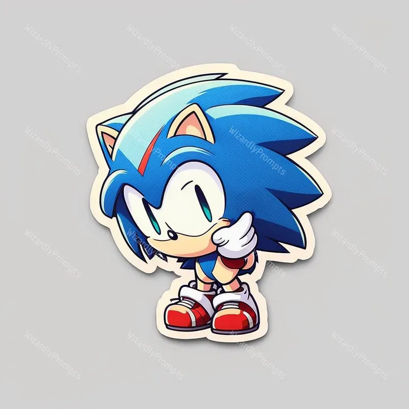 Cute 2D Anime Style Stickers