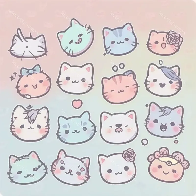 Cute Kawaii Animal Stickers