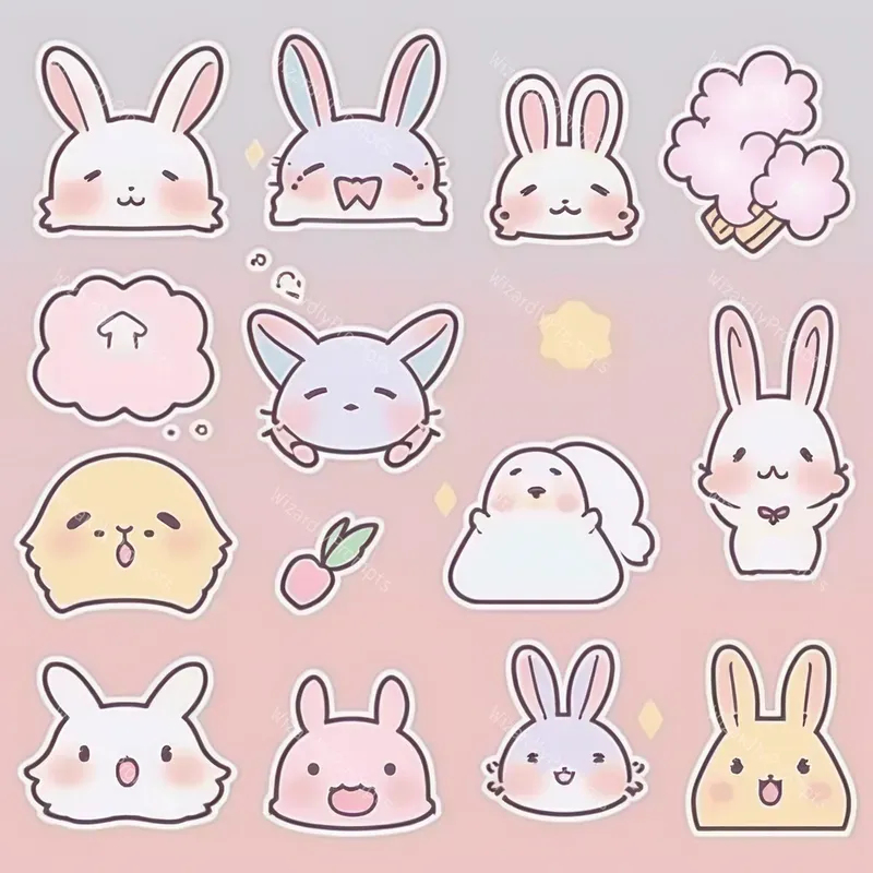 Cute Kawaii Animal Stickers