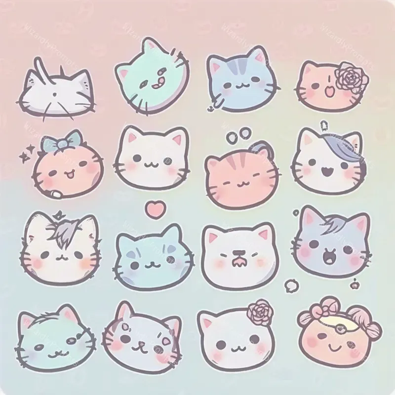 Cute Kawaii Animal Stickers