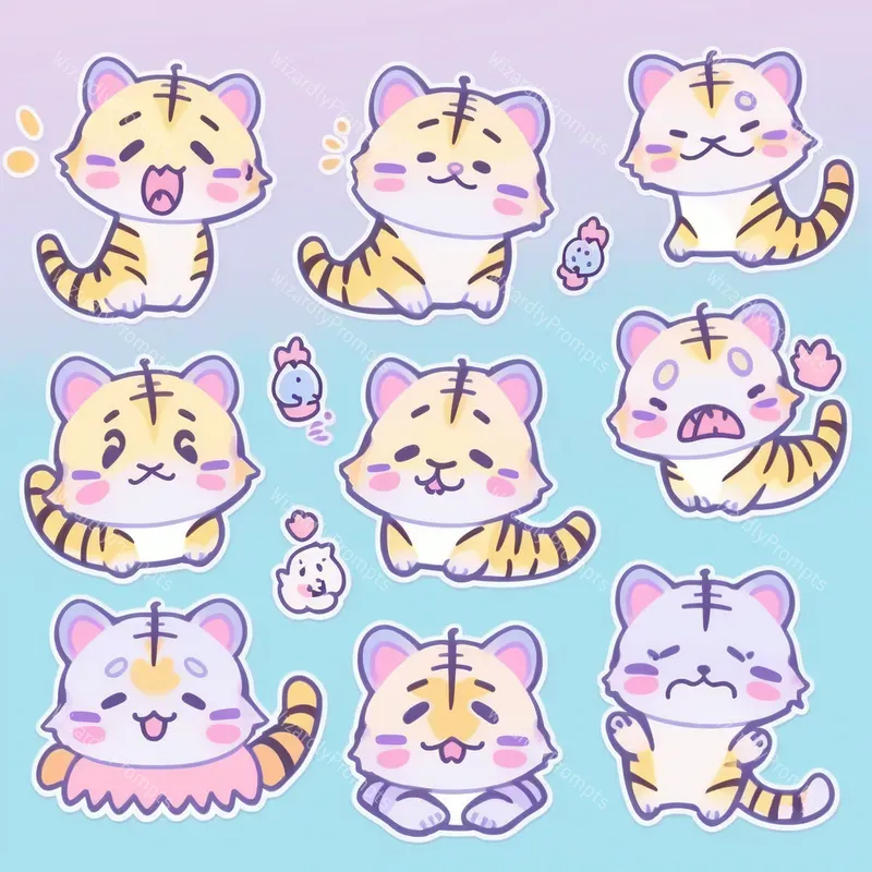 Cute Kawaii Animal Stickers