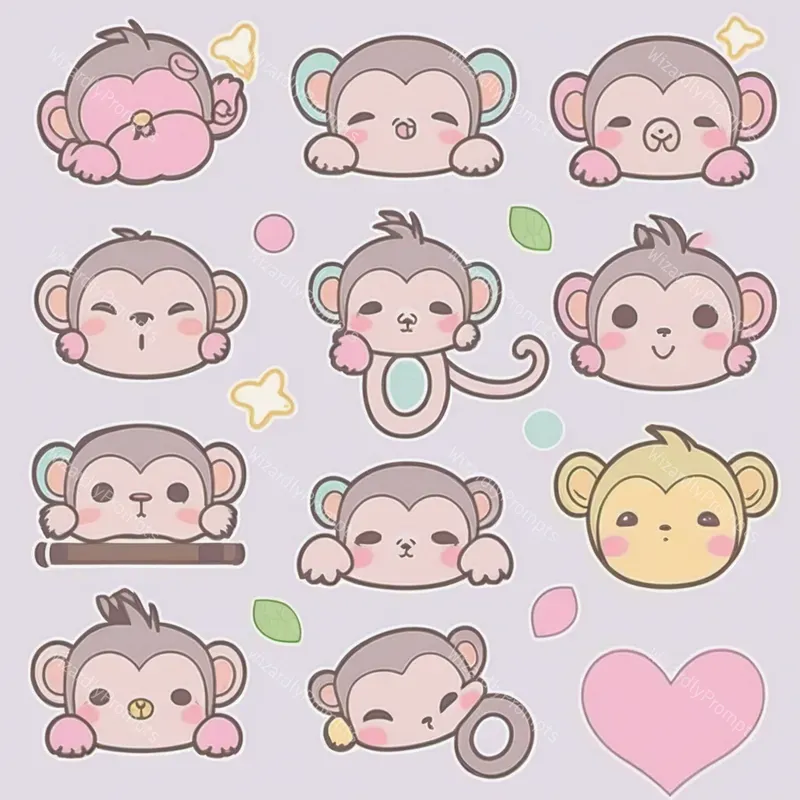 Cute Kawaii Animal Stickers