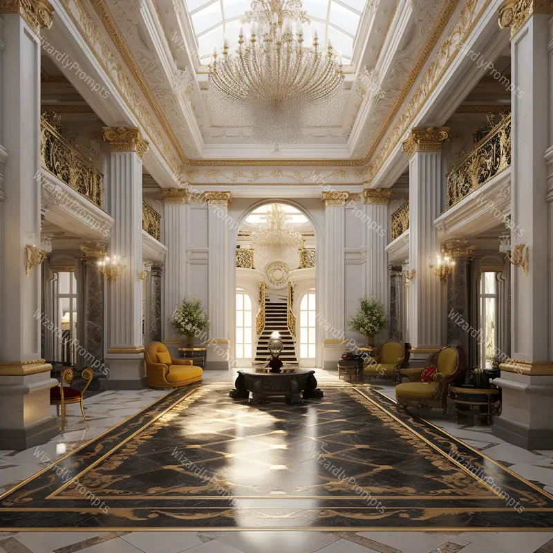 Baroque Inspired 3D Interior Scenes