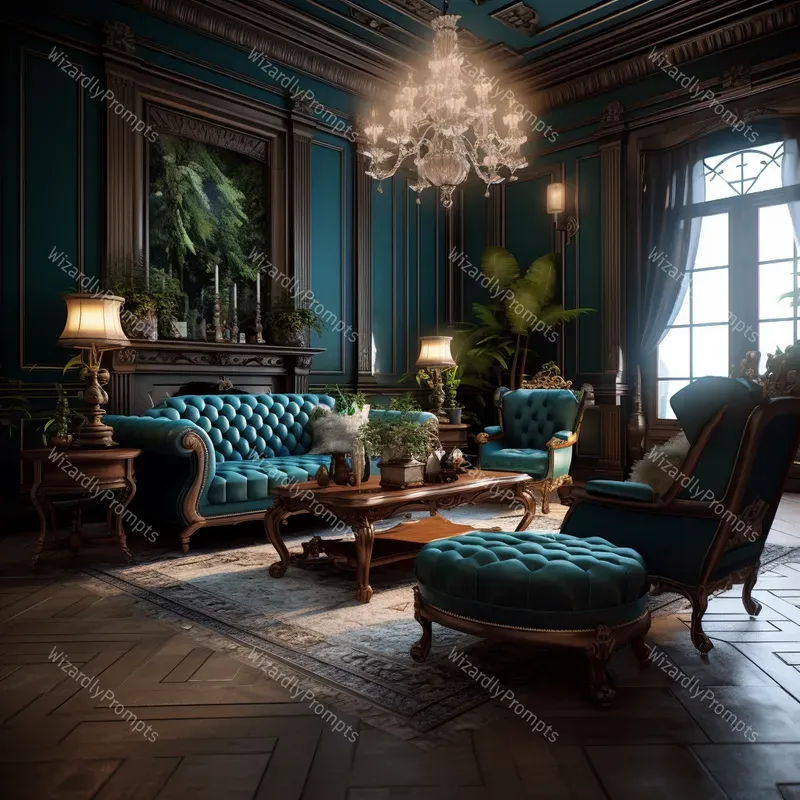 Baroque Inspired 3D Interior Scenes