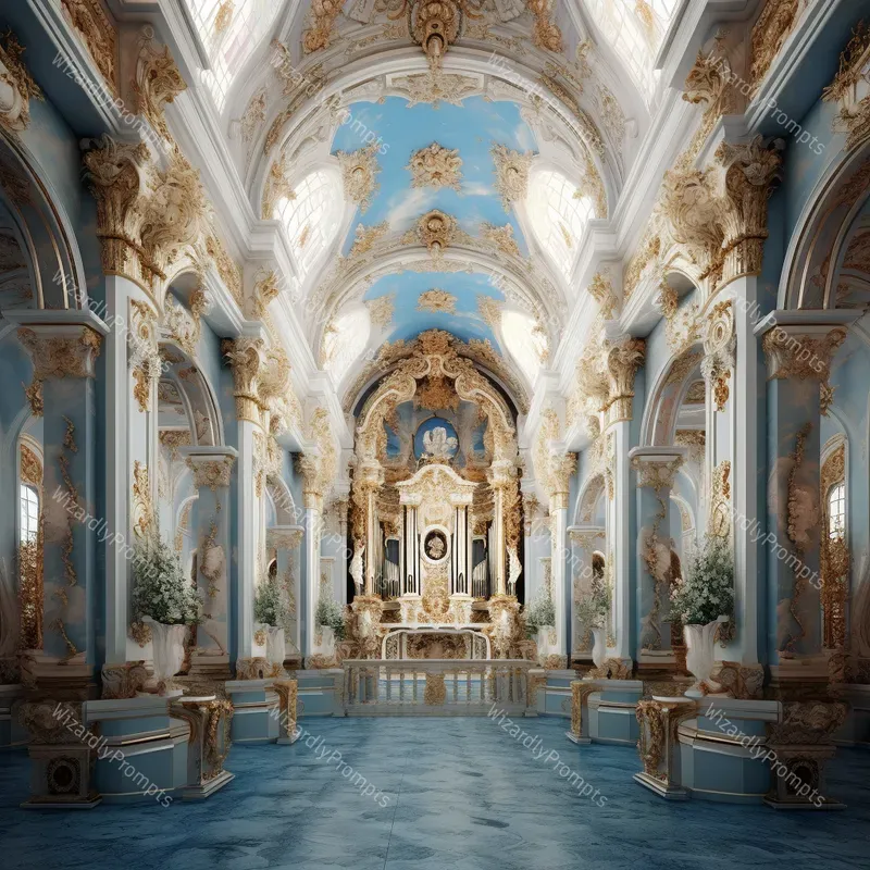 Baroque Inspired 3D Interior Scenes