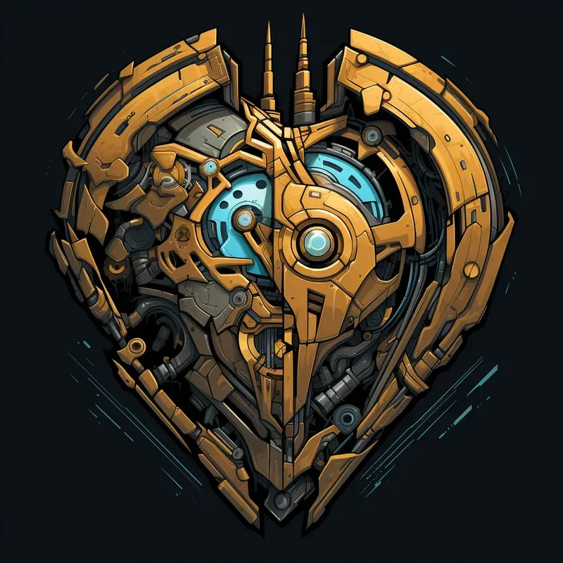 Mecha Cubism Tshirt Designs