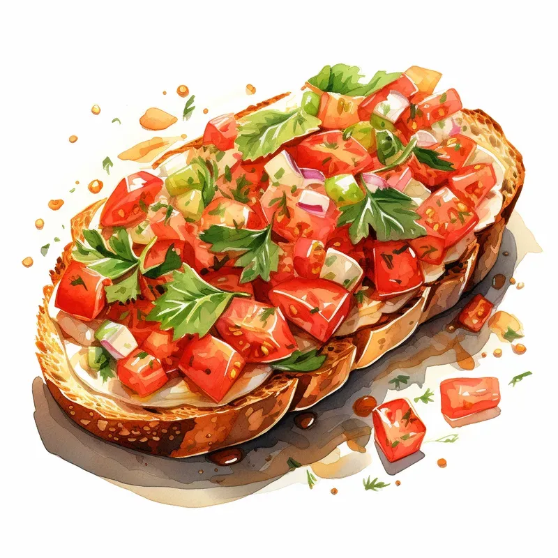 Delightful Watercolor Dishes