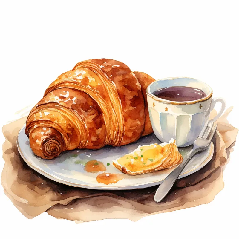 Delightful Watercolor Dishes