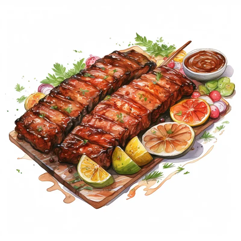 Delightful Watercolor Dishes