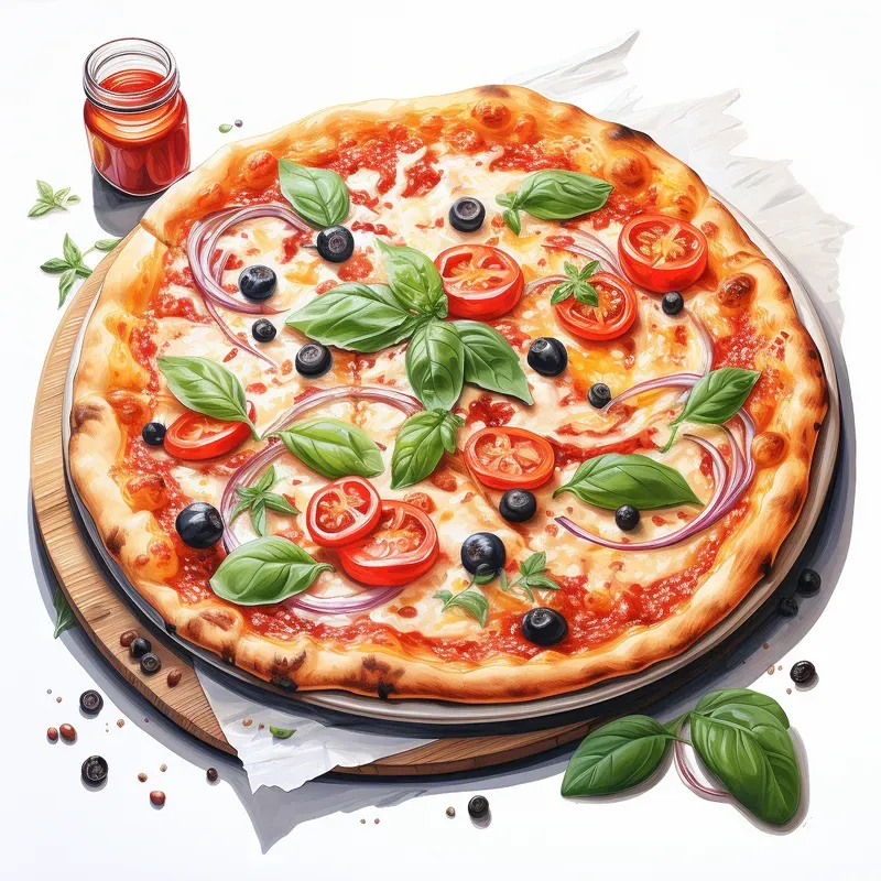 Delightful Watercolor Dishes