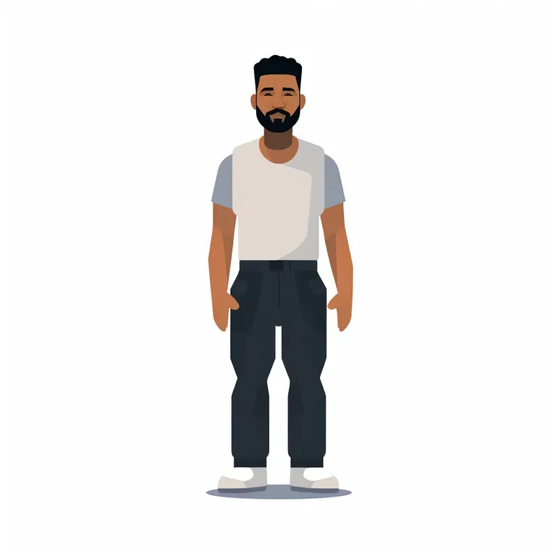Flat Vector Icons Of Characters