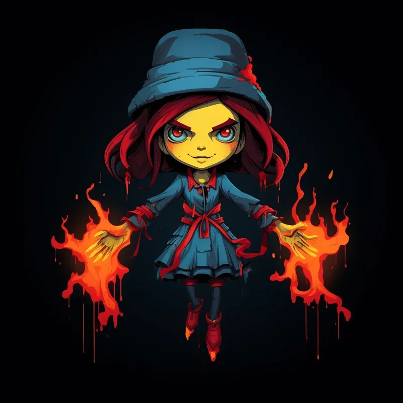Halloween Vibrant Icons Characters