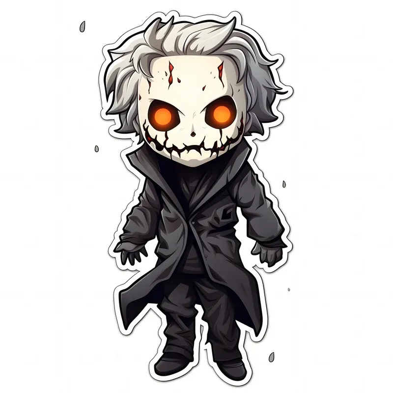 Creepy Cartoon Halloween Stickers