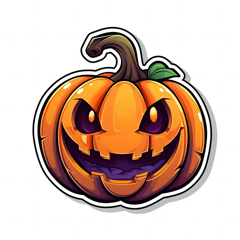 Creepy Cartoon Halloween Stickers