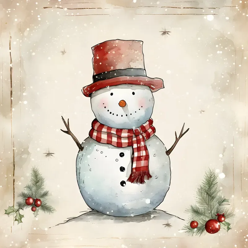 Vintage Christmas Cards Junk Journal Art