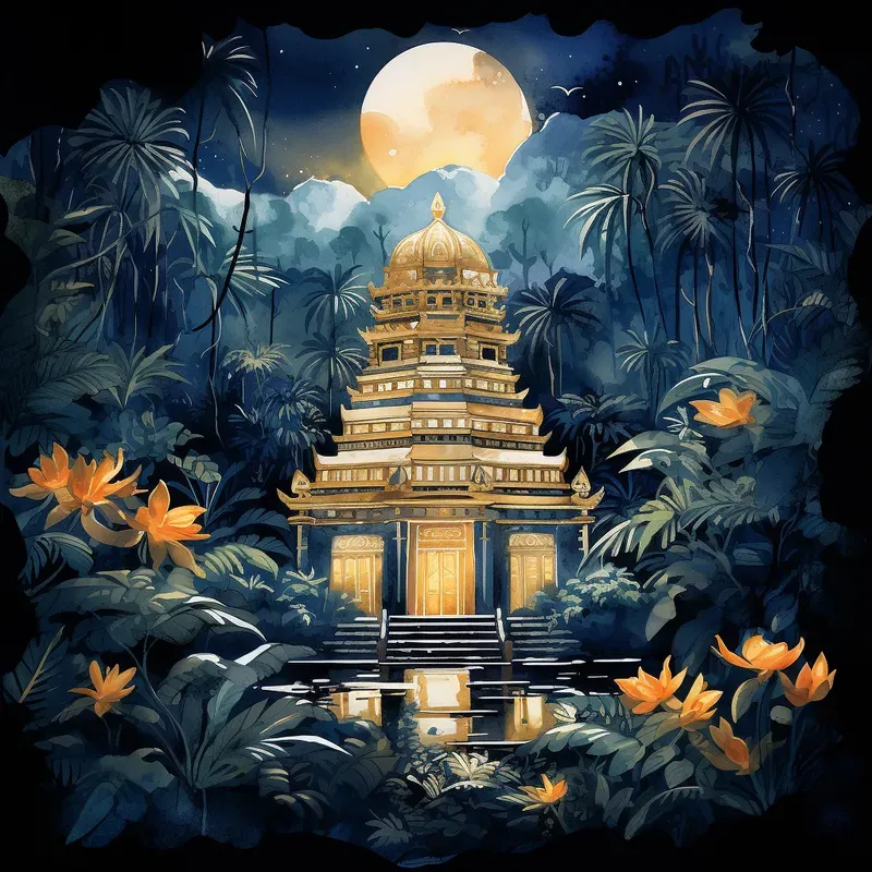 Art Deco Elegances In Watercolor