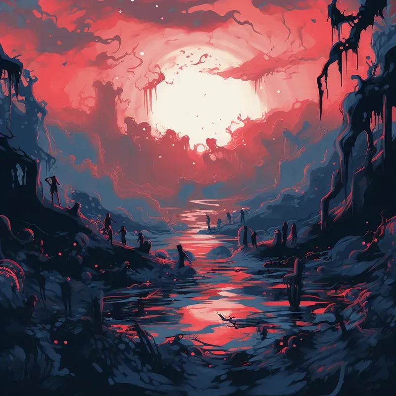 Abstract Acrylic Illustrations