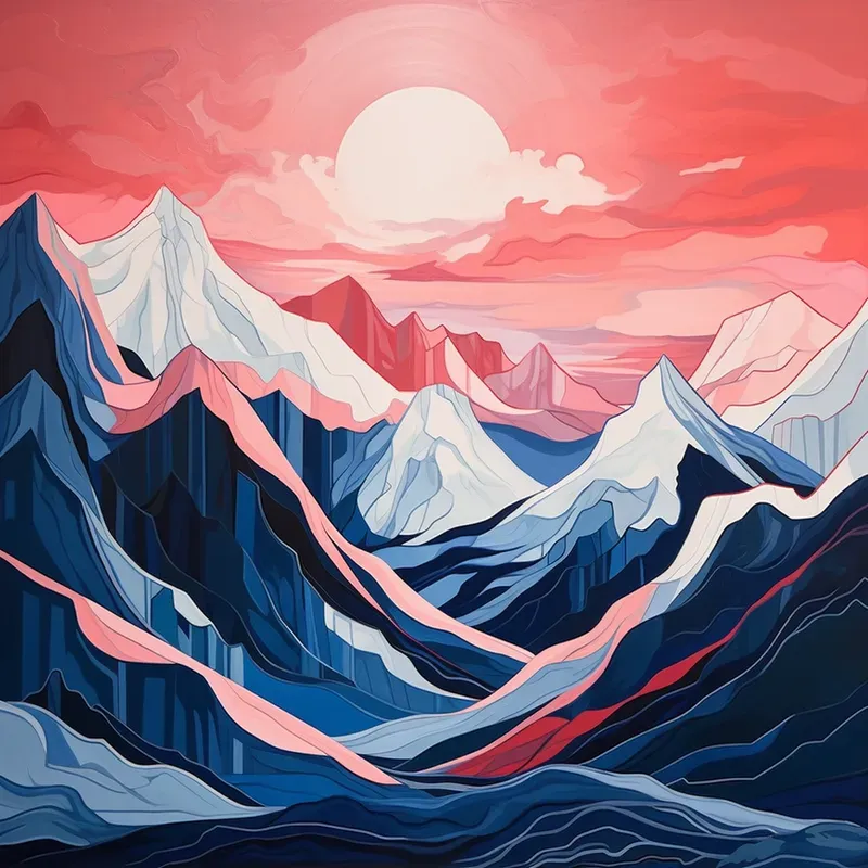 Abstract Acrylic Illustrations