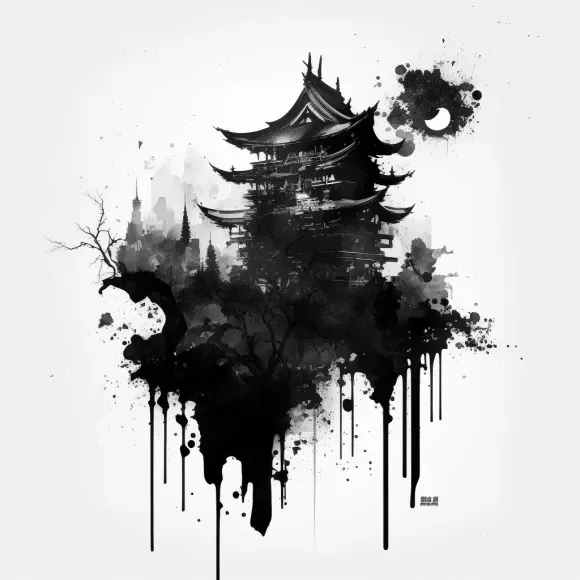 Japanese Ink Art