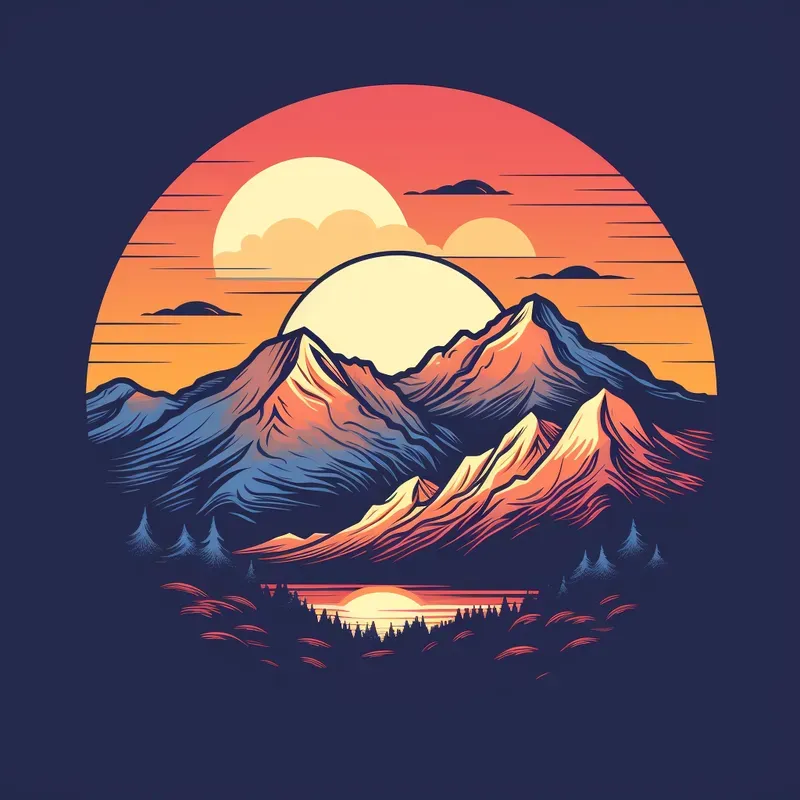 Cool Sunset Tshirt Designs