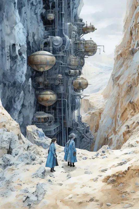 Futuristic Adventures Diverse Scenes