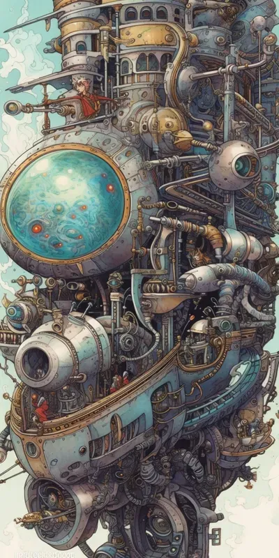 Futuristic Adventures Diverse Scenes
