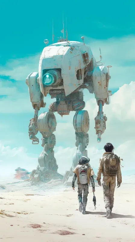 Futuristic Adventures Diverse Scenes