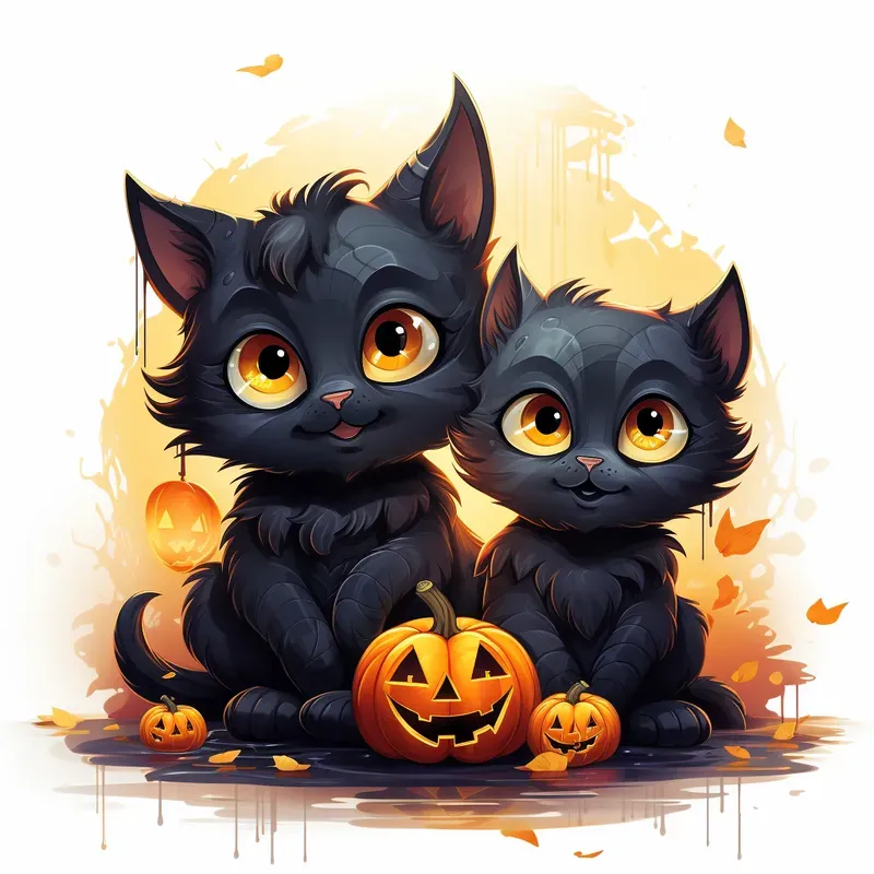 Cartoon Halloween Illustrations