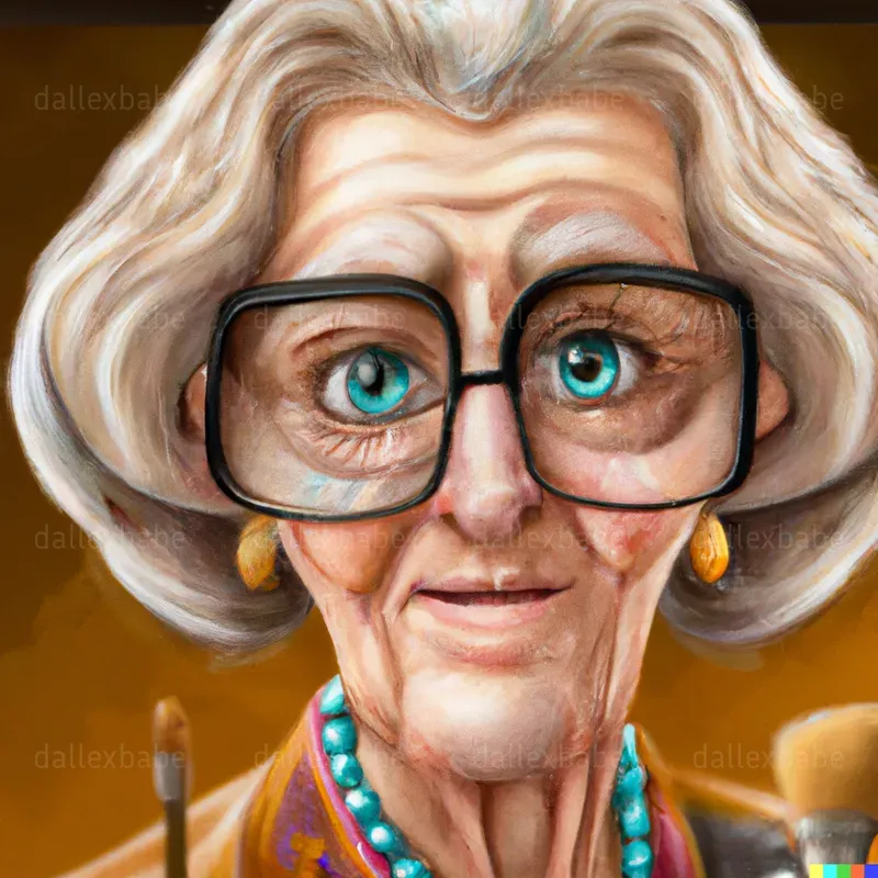 Cute Animated Grandma Avatars