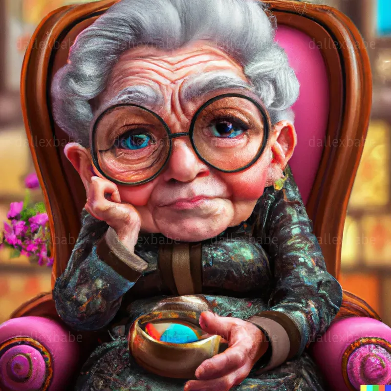 Cute Animated Grandma Avatars