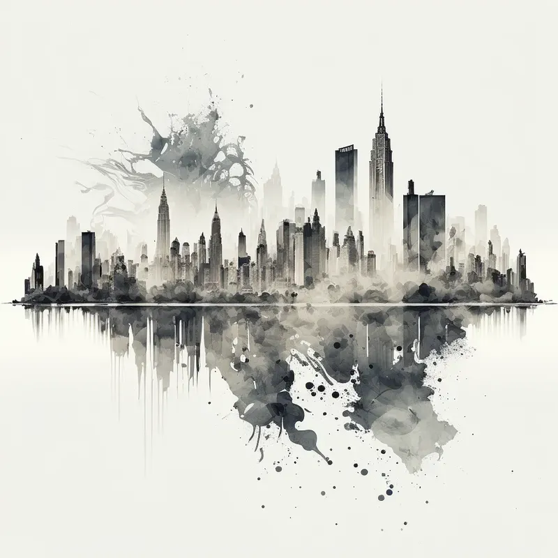 T-shirt Design Of Cities And Landmarks
