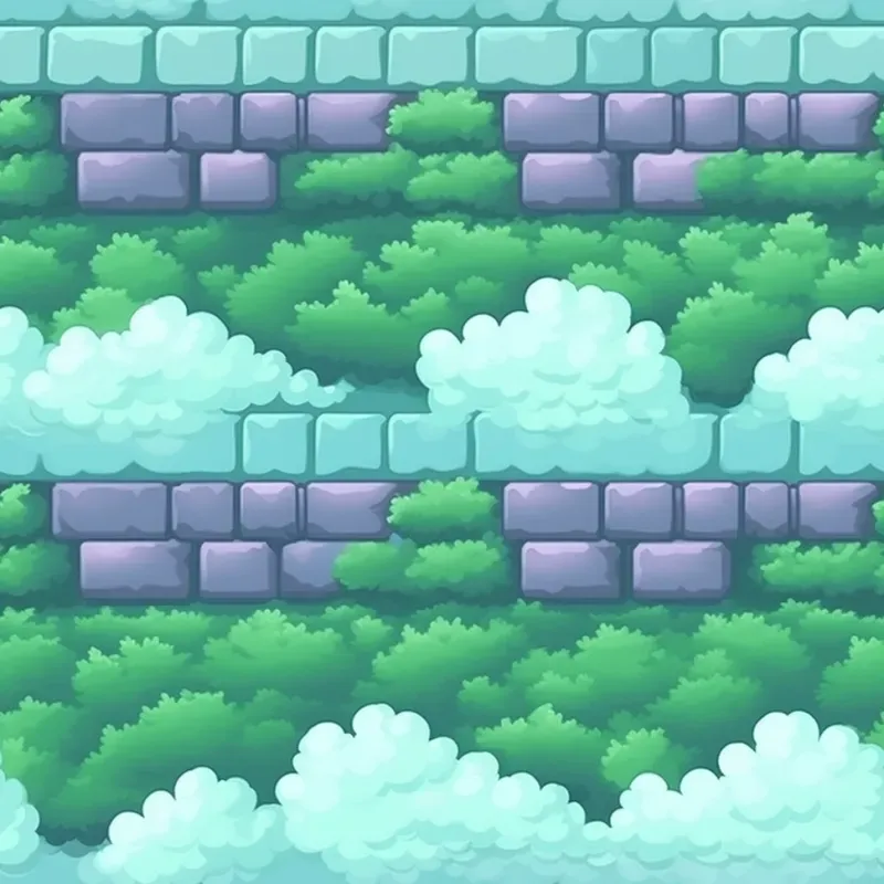 Seamless Retro-inspired Game Textures