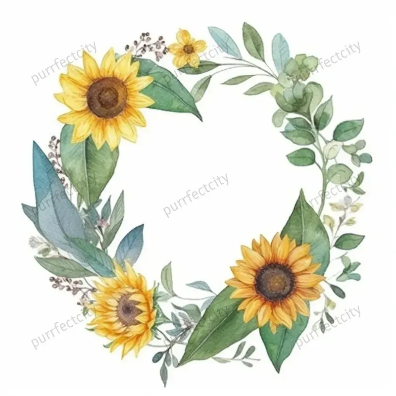 Watercolor Floral Wreaths