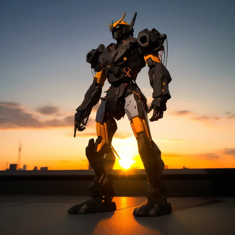 Photorealistic Anime Mechas