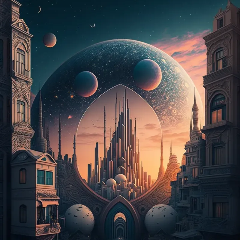 Sci-fi City Art
