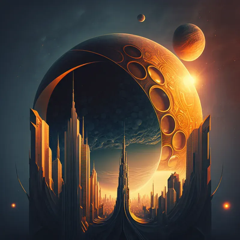 Sci-fi City Art