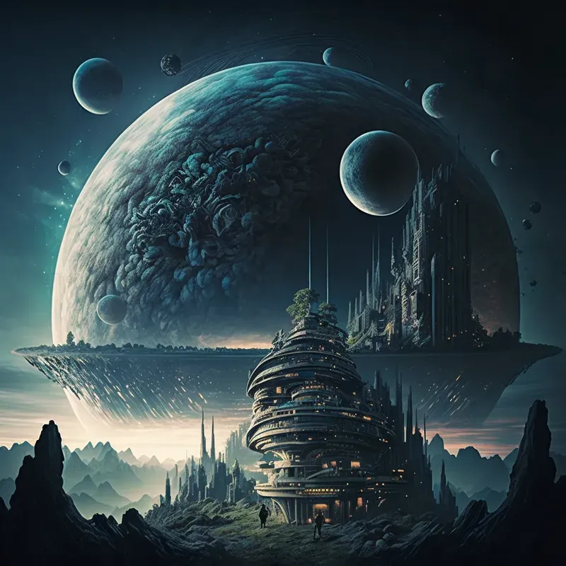 Sci-fi City Art