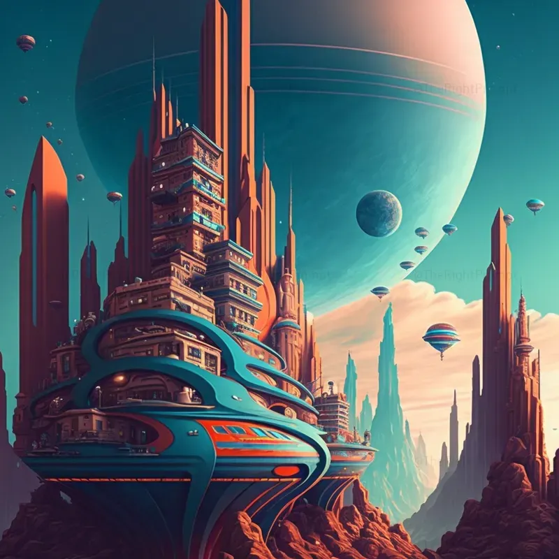 Sci-fi City Art