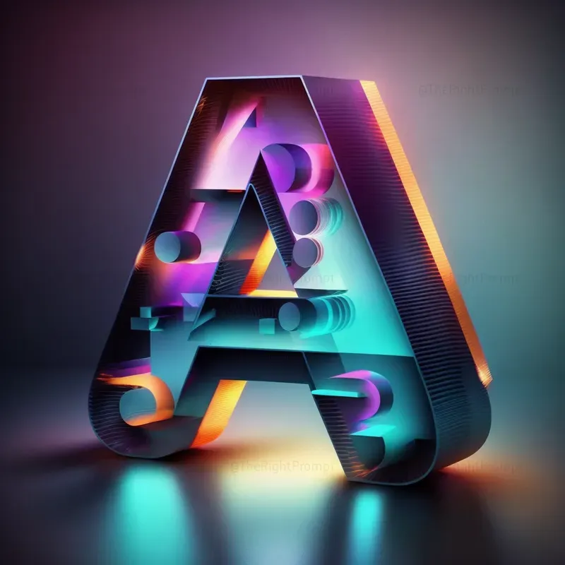 Glowing 3D Creative Logos