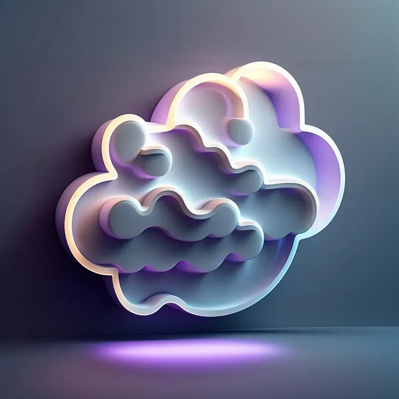 Glowing 3D Creative Logos