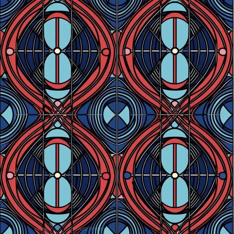 Simple Shapes Abstract Fabric Patterns