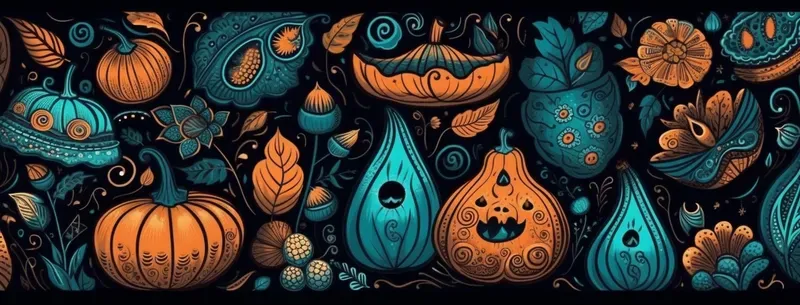 Whimsical Halloween Pattern Backgrounds