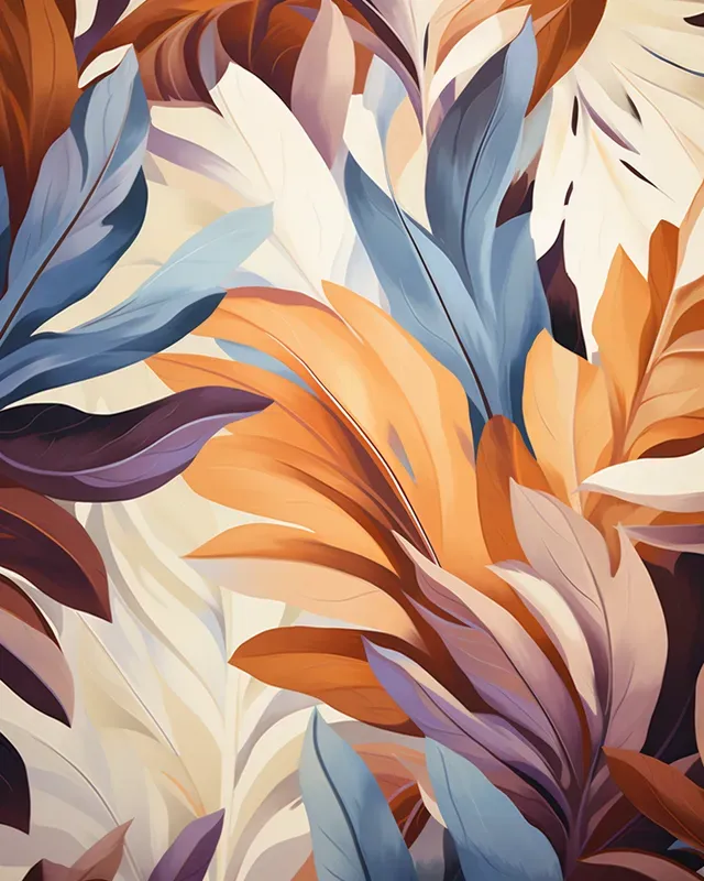 Leafy Pattern Paintings